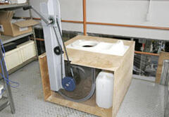 Human-powered composting toilet