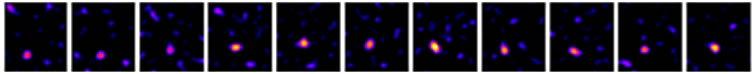 図3 小胞体内で動く1分子の連続像