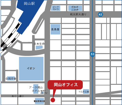 岡山オフィス地図