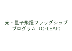 ロゴ画像：光・量子飛躍フラッグシッププログラム（Q-LEAP)