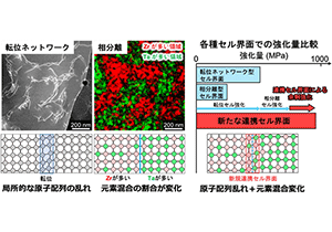 ハイエントロピー合金をより強化する新たなセル界面構造の発見～３Ｄプリンティング材料設計の新展開～