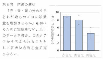 批判的思考力テストを開発し、テスト結果から課題研究プログラム の効果と問題点を分析し、プログラムの改善を行っています。の画像