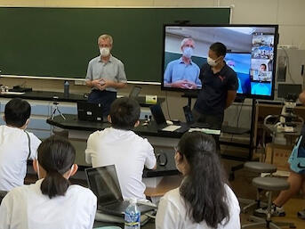 国内外の教育関係者、高校生がオンラインとリアルでつながり国際的な科学技術リーダーを育成する教育システムの構築の画像
