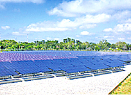 三菱商事の太陽光発電実証施設
