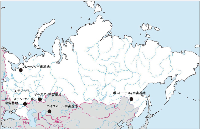 図表1　ロシアの宇宙基地