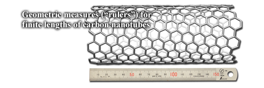 Geometric measures (“rulers”) for finite lengths of carbon nanotubes