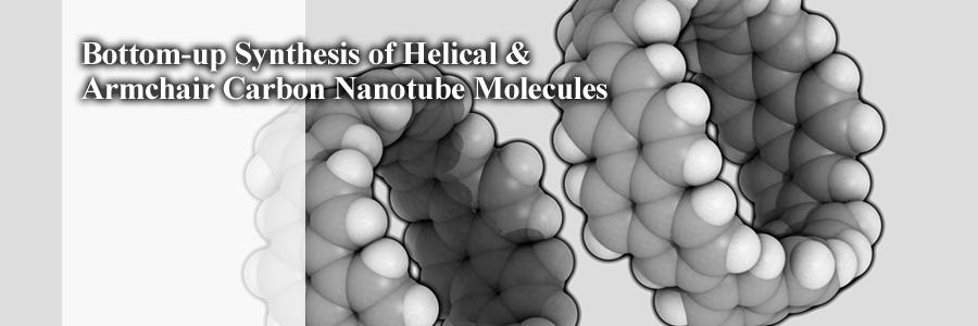 Bottom-up Synthesis of Helical `&` Armchair Carbon Nanotube Molecules