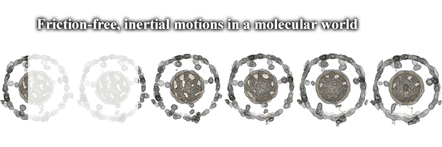 Friction-free, inertial motions in a molecular world