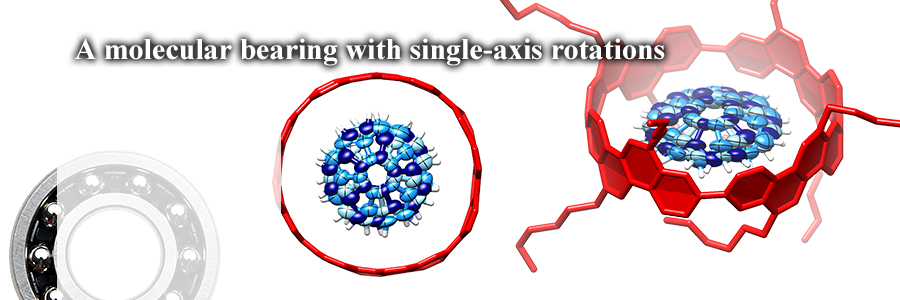 A molecular bearing with single-axis rotations