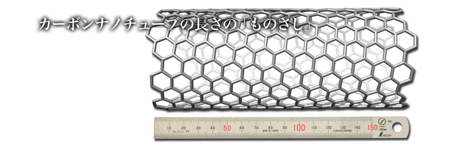 カーボンナノチューブの長さの「ものさし」