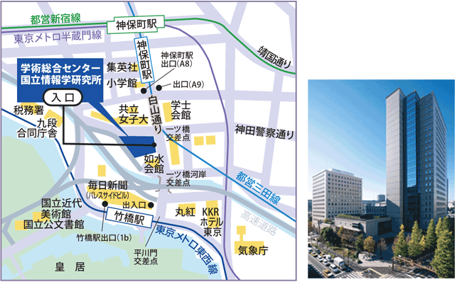 国立情報学研究所地図