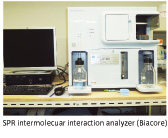 SPR intermolecuar interaction analyzer (Biacore) 