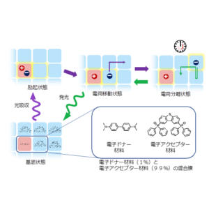 世界初の有機材料を使った蓄光システムの開発に成功 ～レアメタル不要な新しい蓄光メカニズムを実現～