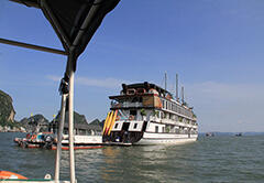 BDF fueled cruising boat at Ha Long Bay