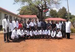 KEMRI's Busia branch and its staff, who play important roles in evaluation of new test kits developed in the project