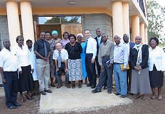 Together with staff at Kenya National Sericulture Research Center