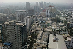 Dhaka City, where population density continues to grow