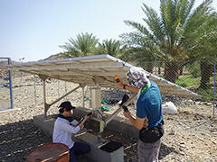 pic2 Measuring power output and panel temperature to analyze efficiency of a solar pumping system at a progressive farm in Dikhil