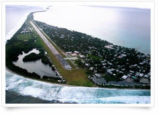 Main area of Fongafale Island