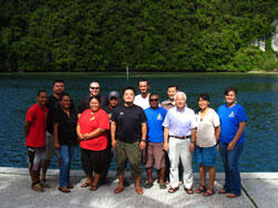 Japanese and Palauan researchers work as partners, training new specialists at the same time as conducting research into how humanity and nature can remain in harmony in a coral reef island ecosystem.