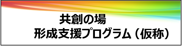 共創の場形成支援プログラム（仮称）