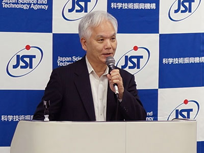 第２回 理事長記者説明会　理事長