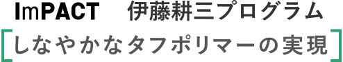 ImPACT 伊藤耕三プログラム［しなやかタフポリマーの実現］