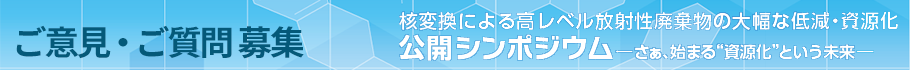 藤田PM 公開シンポジウム ご意見ご質問受付