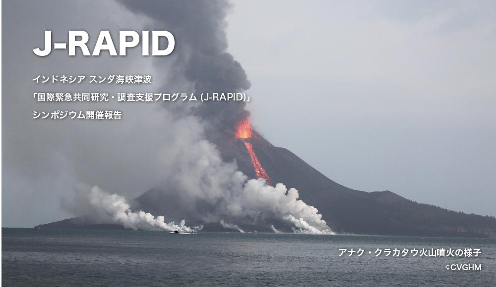 インドネシア スンダ海峡津波 「国際緊急共同研究・調査支援プログラム（J-RAPID）」