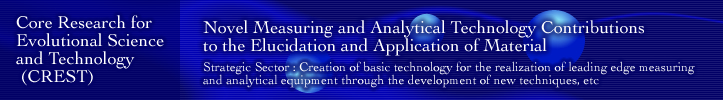 Core Research for Evolutional Science and Technology (CREST)@Strategic Sector: Creation of basic technology for the realization of leading edge measuring and analytical equipment through the development of new techniques, etc