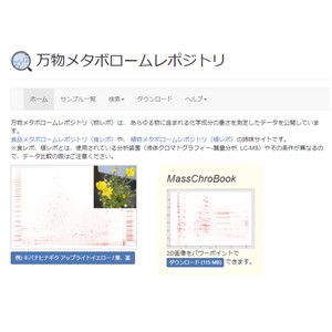 未知の化合物の探索と活用～システム生物学のミッシングリンク、「メタボロームデータ」の整備～