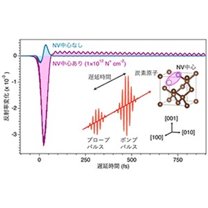 ダイヤモンド結晶中の色中心から飛び出す準粒子を発見