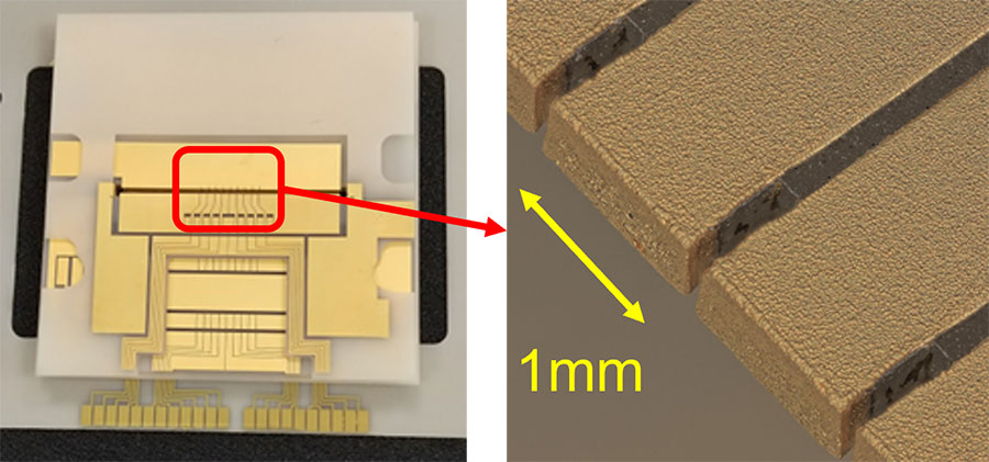 Fig.1 3D trap fabricated with AlN substrates.