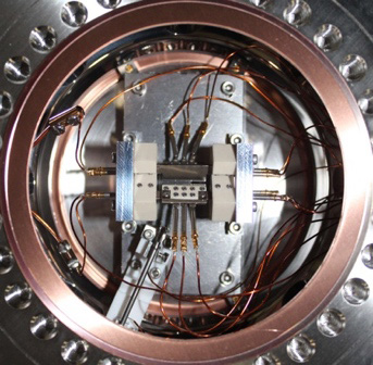 Fig. 1: Machined 3D linear trap installed in a vacuum