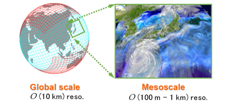 Fig. 2: Multiscale numerical model MSSG