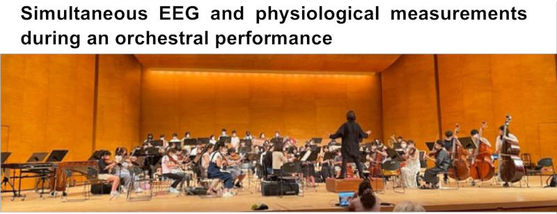 Simultaneous EEG and physiological measurements during an orchestral performance