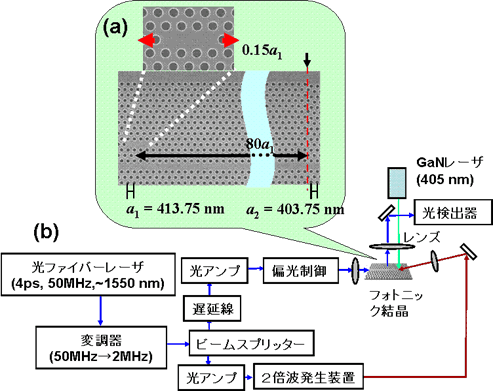 図3.　(a) 作製した試料と (b)測定系