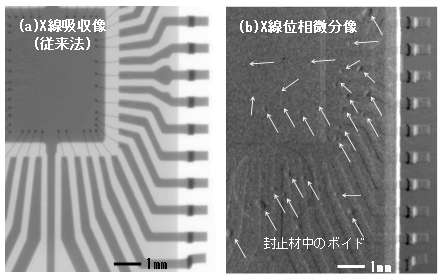 図１ＩＣパッケージの撮影実験結果