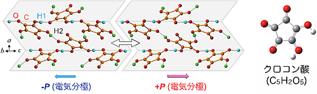 光で強誘電体中の水素原子を動かし、分極を高速に制御
~理論と実験の発展的融合~