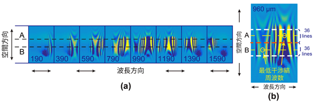 図４　赤外線カメラで撮影したスペクトル干渉画像