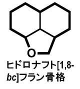 図Ａ　ヒドロナフト[１．８－<em>bc</em>]フラン骨格