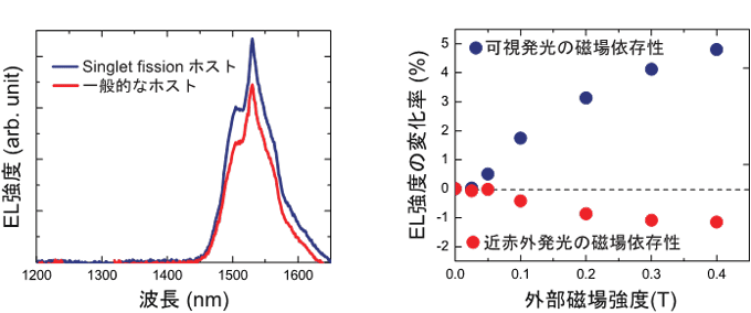 励起子生成効率１００％以上を実現するＯＬＥＤの原理実証に成功