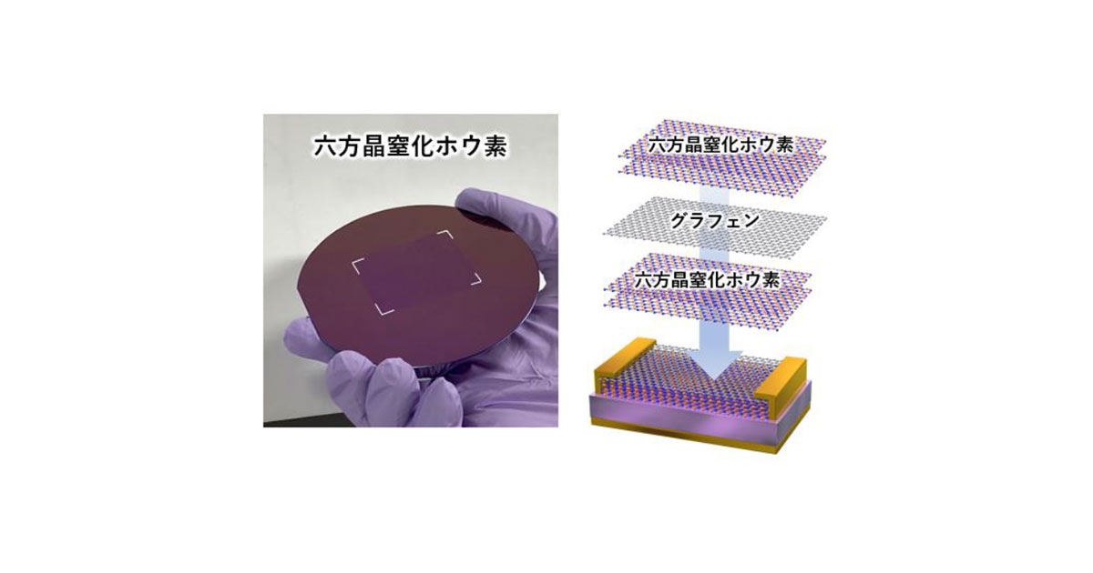 共同発表：六方晶窒化ホウ素の大面積合成とグラフェン集積