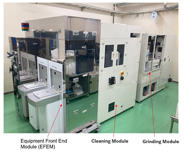 Figure: Fully Automated Grinding Equipment for Through-Si Via Wafers