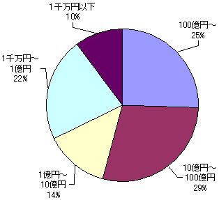 企業規模別内訳（資本金）