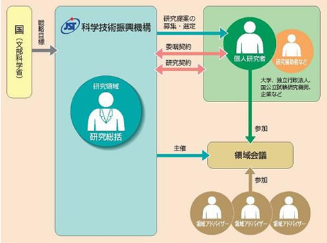 図２　事業の流れ（さきがけの場合）