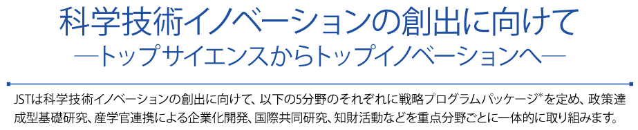 科学技術イノベーションの創出に向けて―トップサイエンスからトップイノベーションへ―