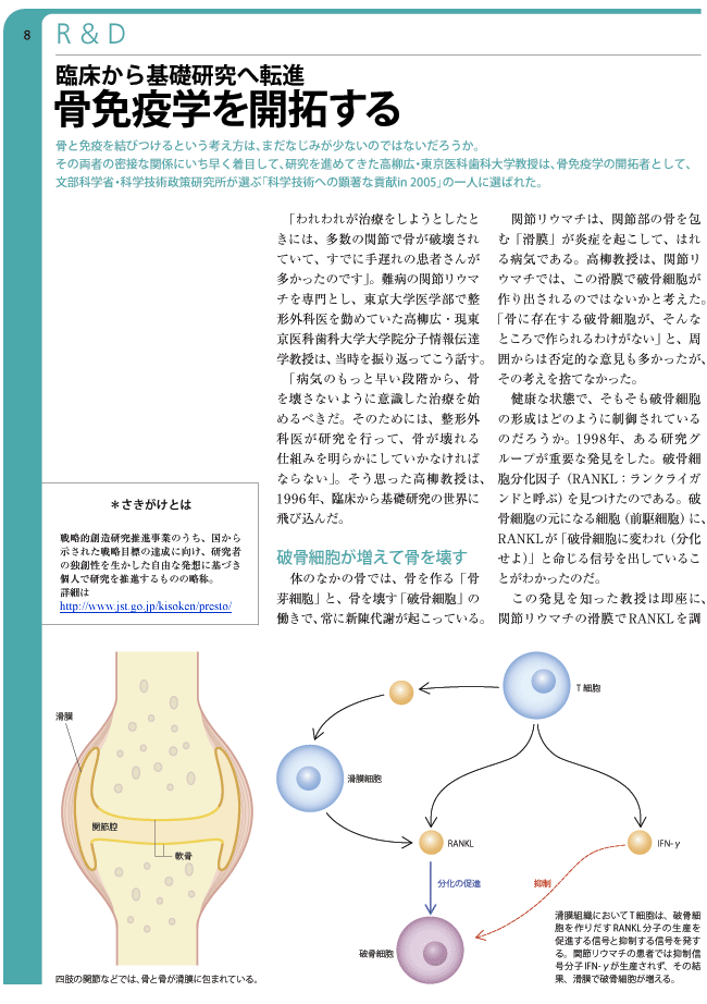 骨免疫学を開拓する