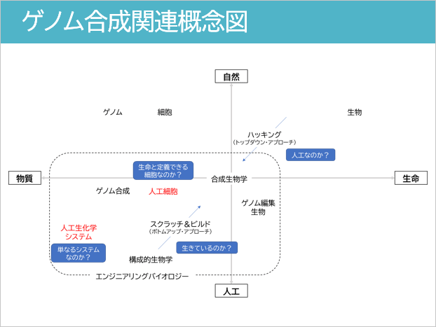 ゲノム合成関連概念図