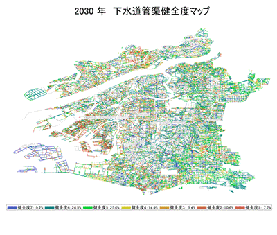 2030年　下水道管渠マネジメントマップ